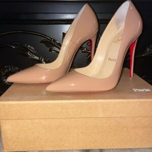 Christian Louboutin Blush Patent Leather Heels